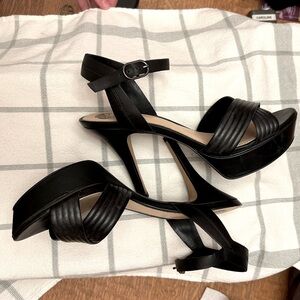 Black pump heels